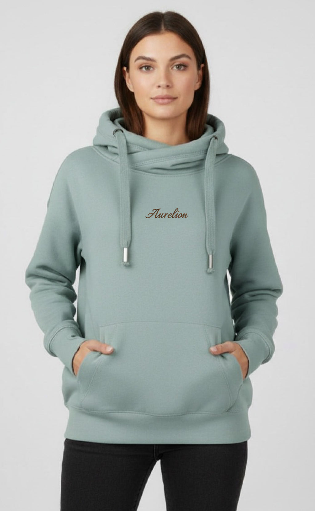 Aurelion Cross Neck Hoodie