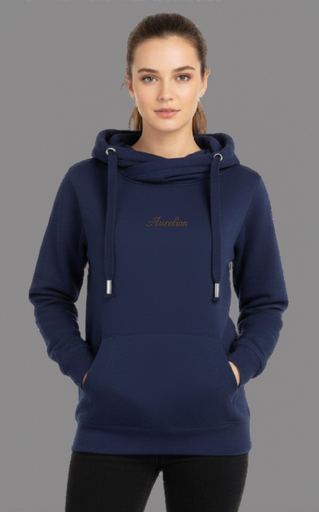 Aurelion Cross Neck Hoodie