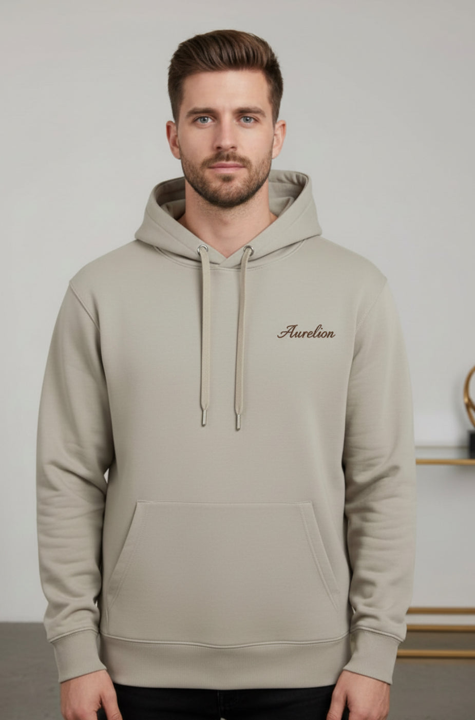 Aurelion Organic Drawstring Hoodie