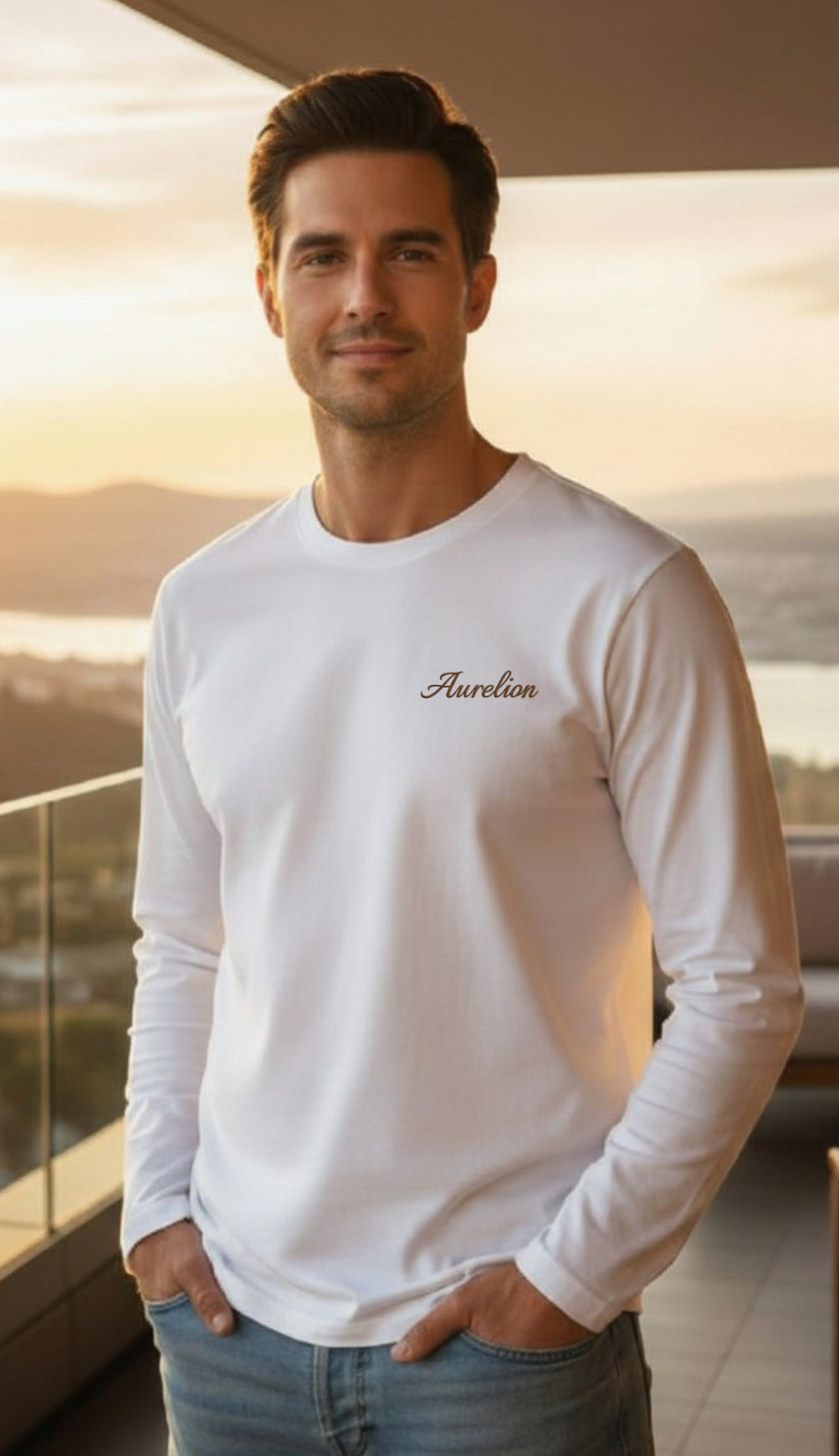 Aurelion Organic Long Sleeve T-Shirt