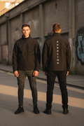 Aurelion Black Jacket Lifestyle Shot